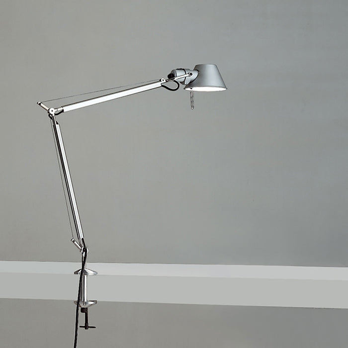 Tolomeo Midi LED Table Lamp in Aluminum/Clamp.