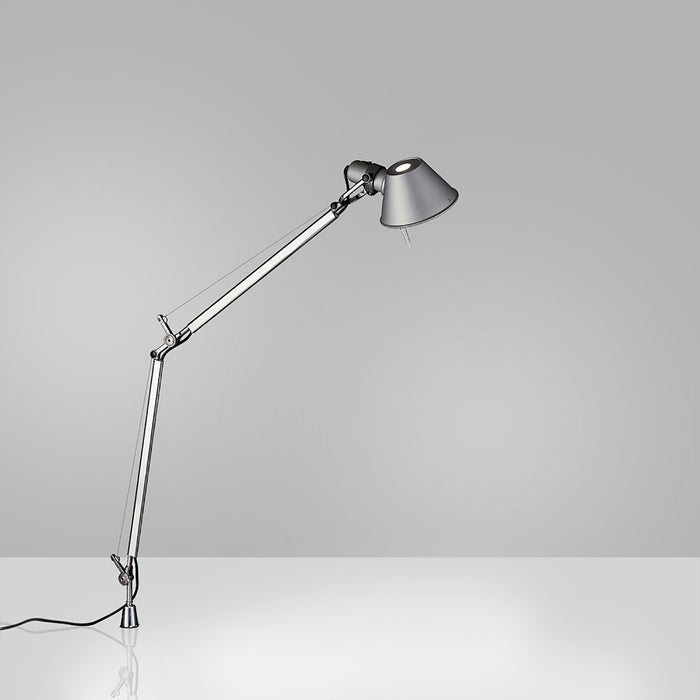 Tolomeo Midi LED Table Lamp in Aluminum/Inset Pivot.