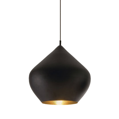 Beat Stout LED Pendant Light in Black.