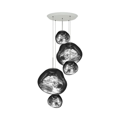 Melt Large LED Pendant Light in Chrome.