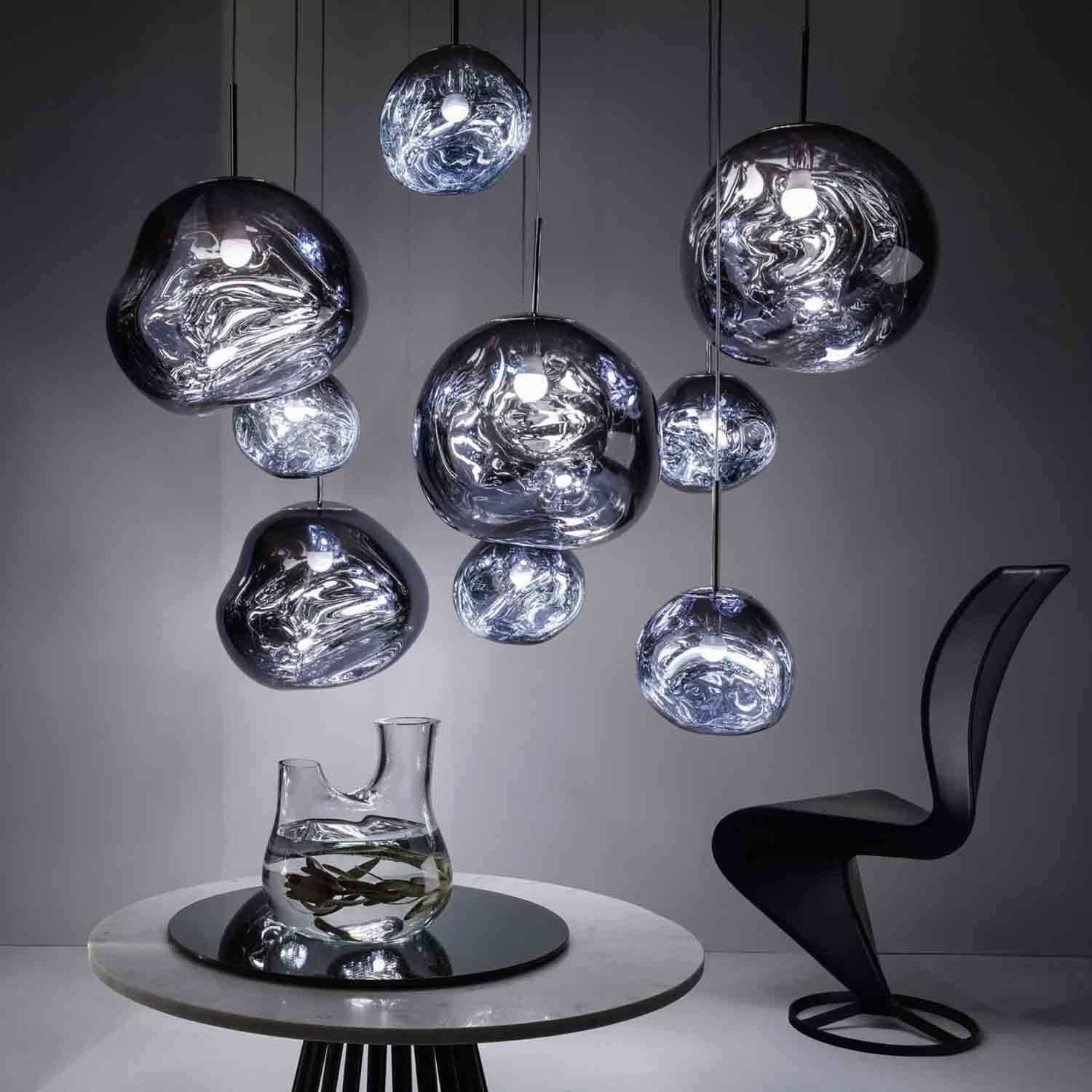 Melt Large LED Pendant Light in exhibition.