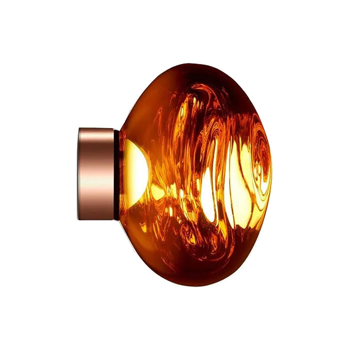 Melt LED Ceiling / Wall Light in Copper (Small).