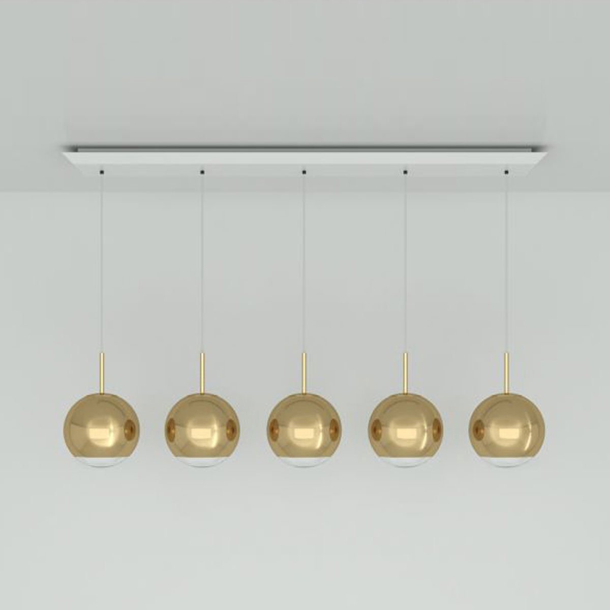 Mirror Ball LED Linear Pendant Light in Detail.