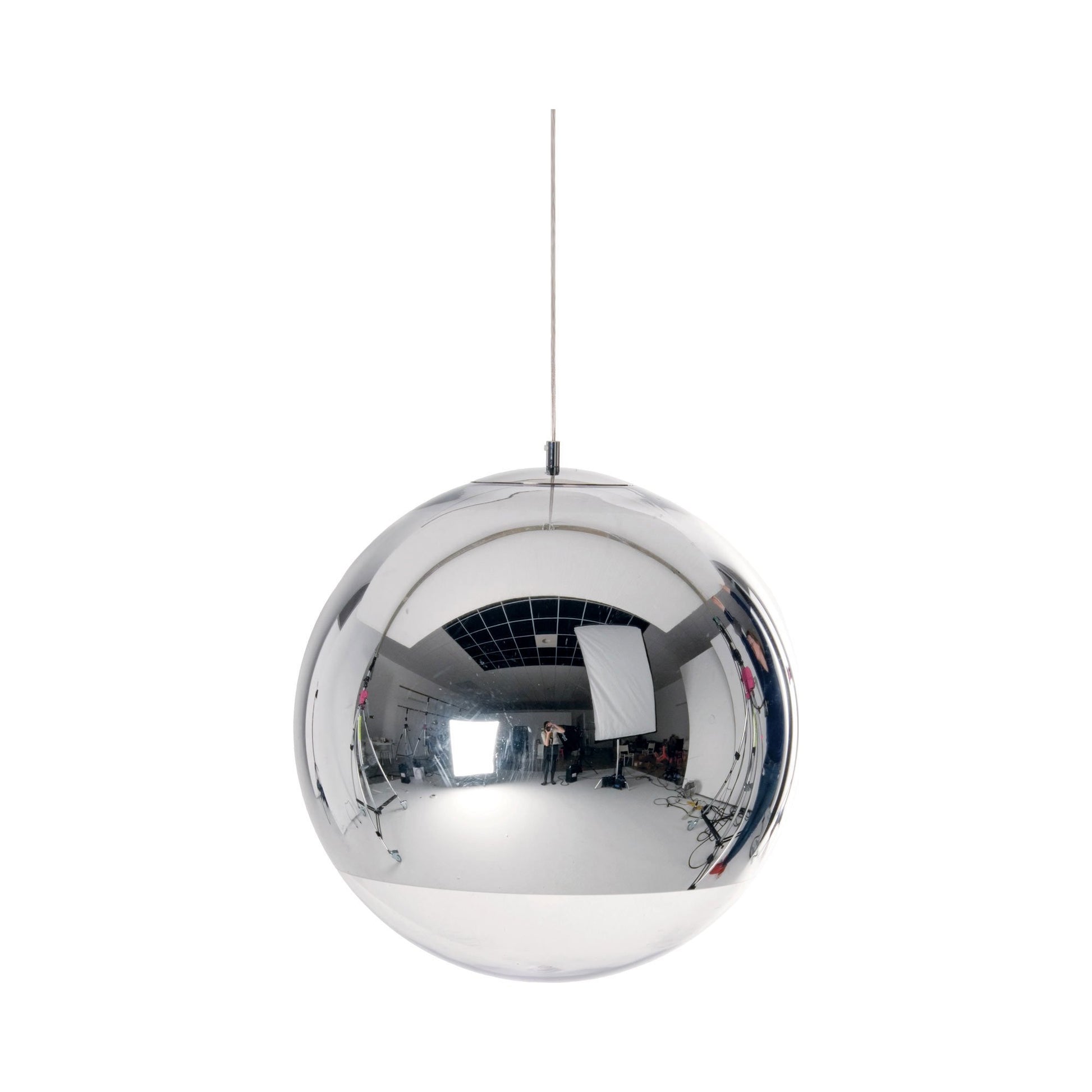 Mirror Ball LED Pendant Light in Chrome (Large).