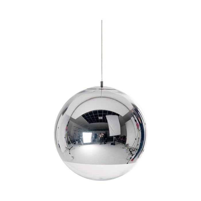 Mirror Ball LED Pendant Light in Chrome (Large).