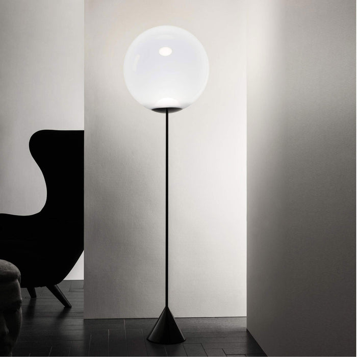 Opal LED Floor Lamp in exhibition.