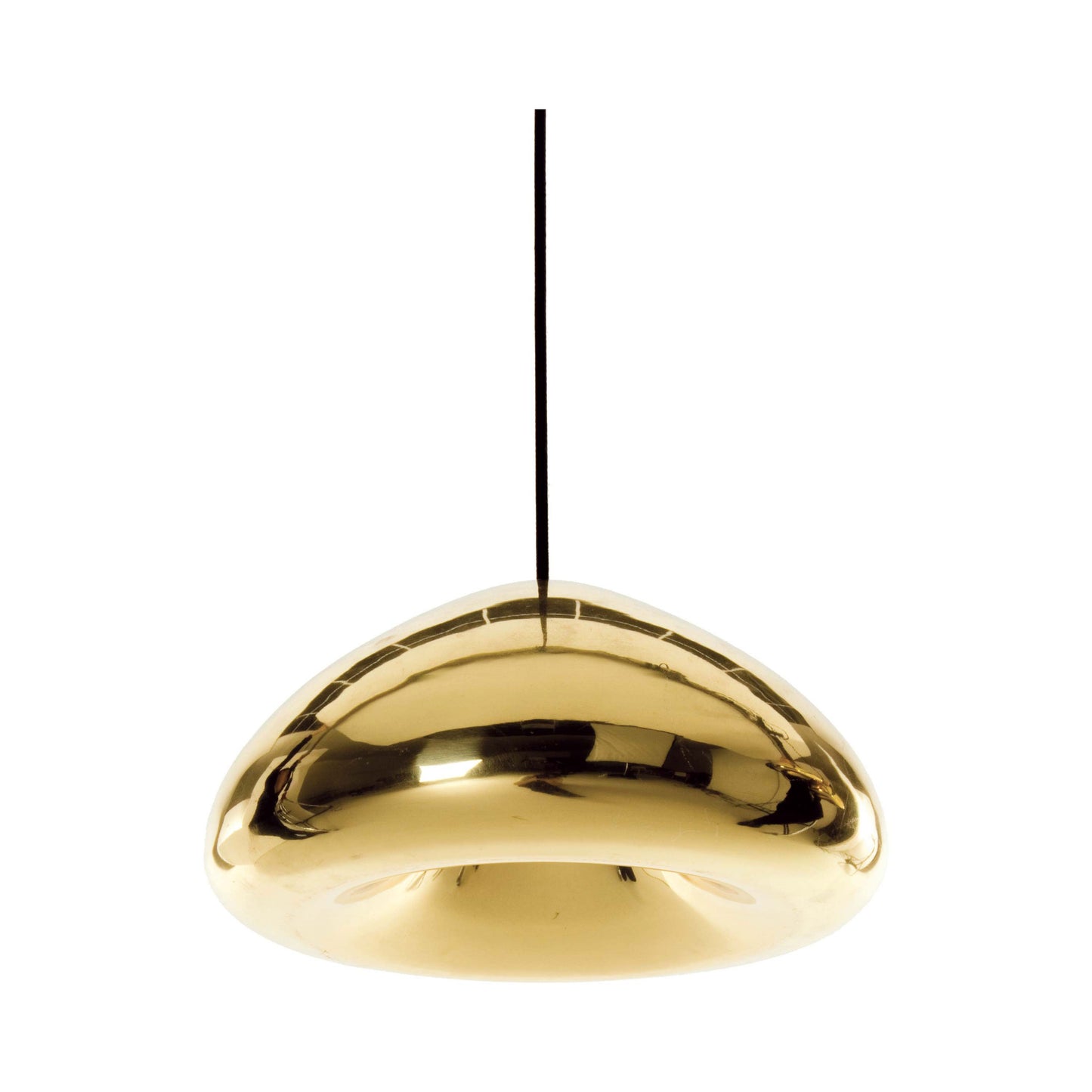 Void LED Pendant Light in Brass.