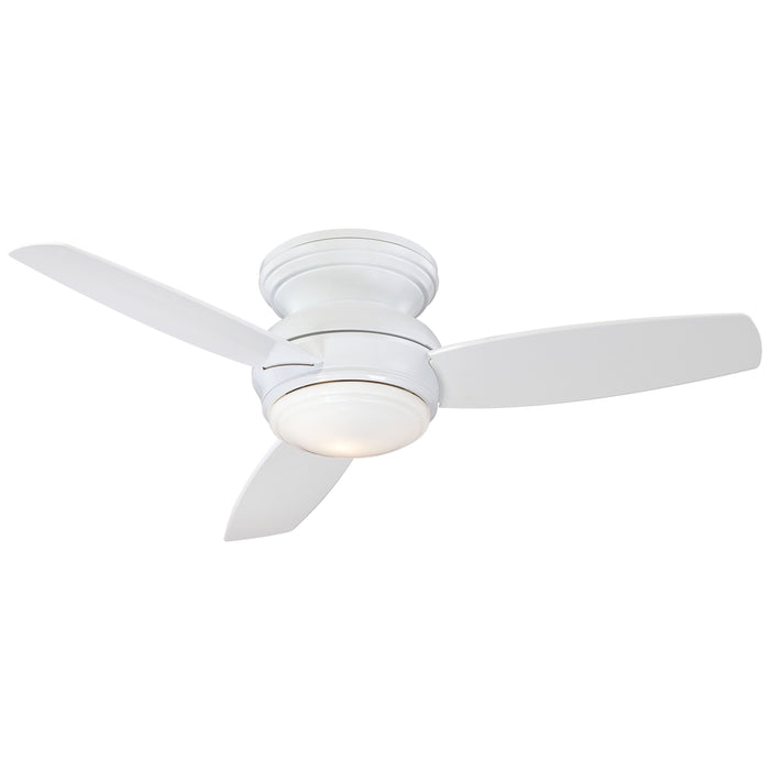 Traditional Concept LED Outdoor Ceiling Fan in White (44-Inch).