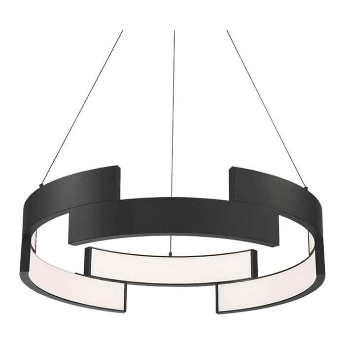 Trap LED Pendant Light in Black/Large