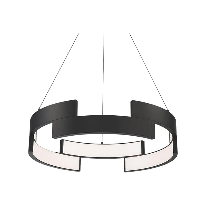 Trap LED Pendant Light in Black/Small.