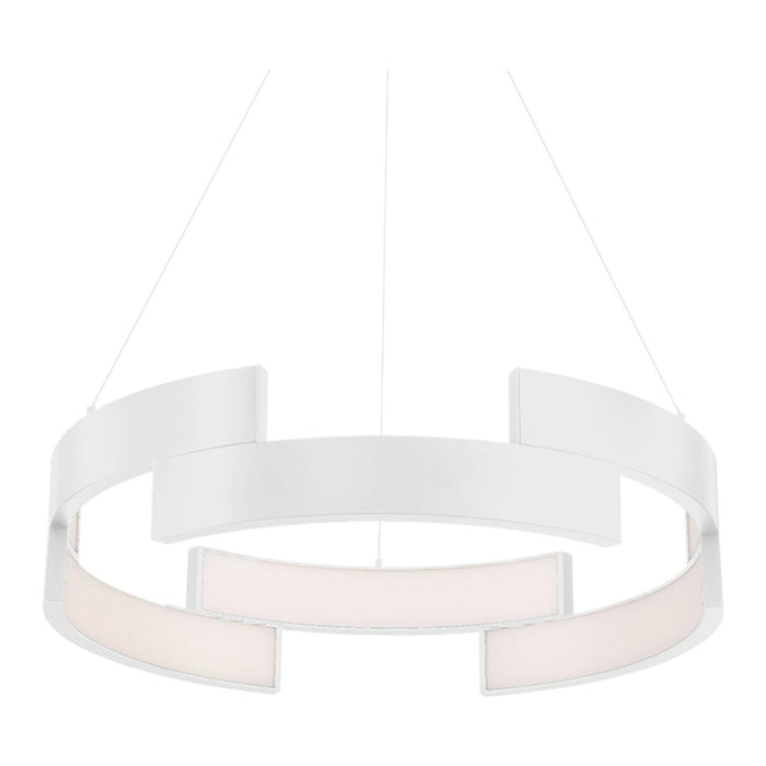 Trap LED Pendant Light in White/Large.