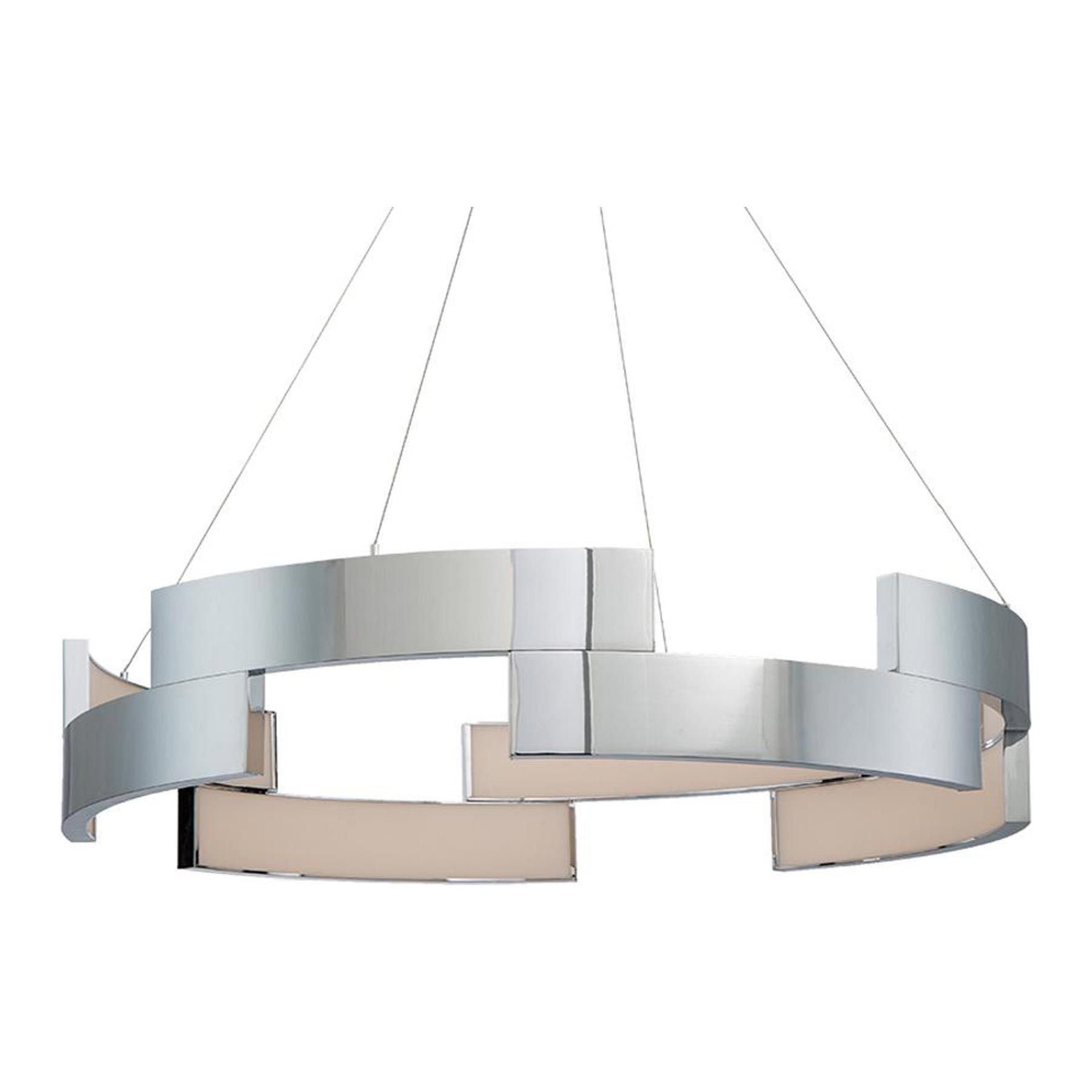 Trap LED Pendant Light in Chrome/Large.