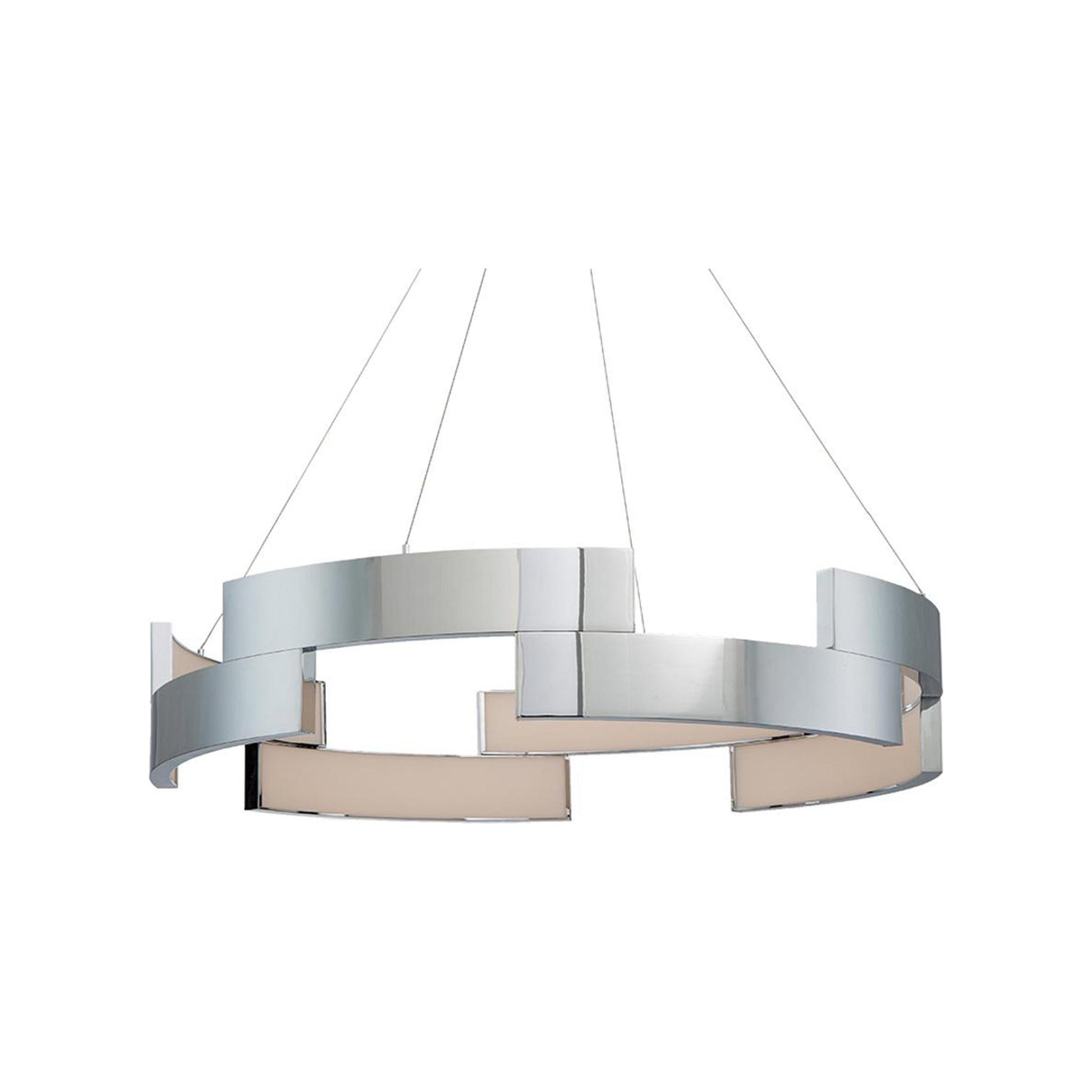 Trap LED Pendant Light in Chrome/Small.