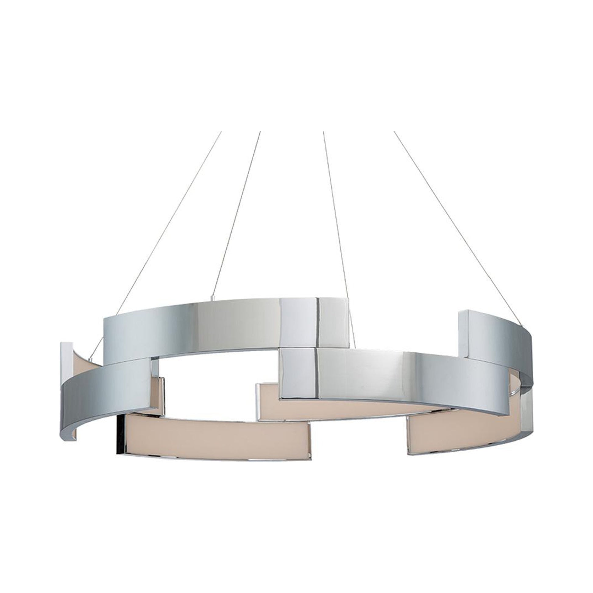 Trap LED Pendant Light in Chrome (Large).
