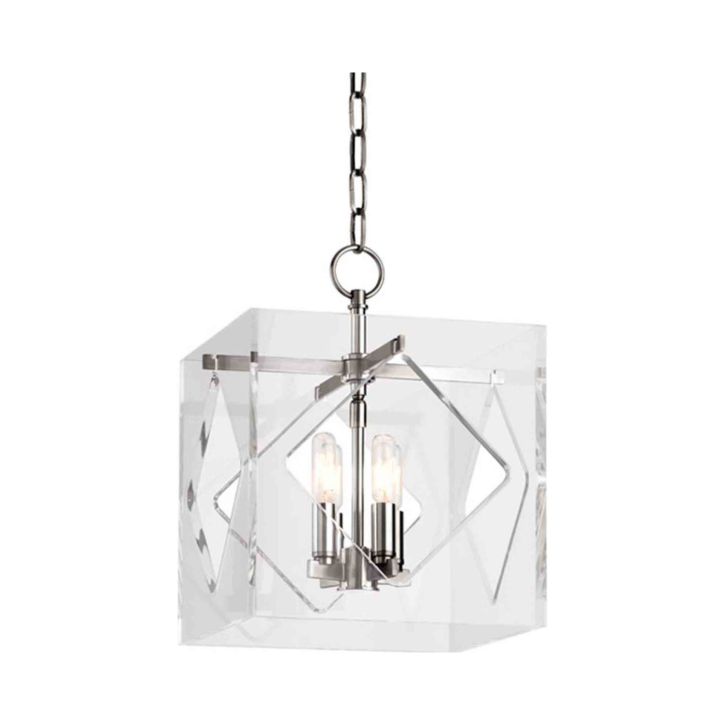 Travis Pendant Light in Medium/Polished Nickel.