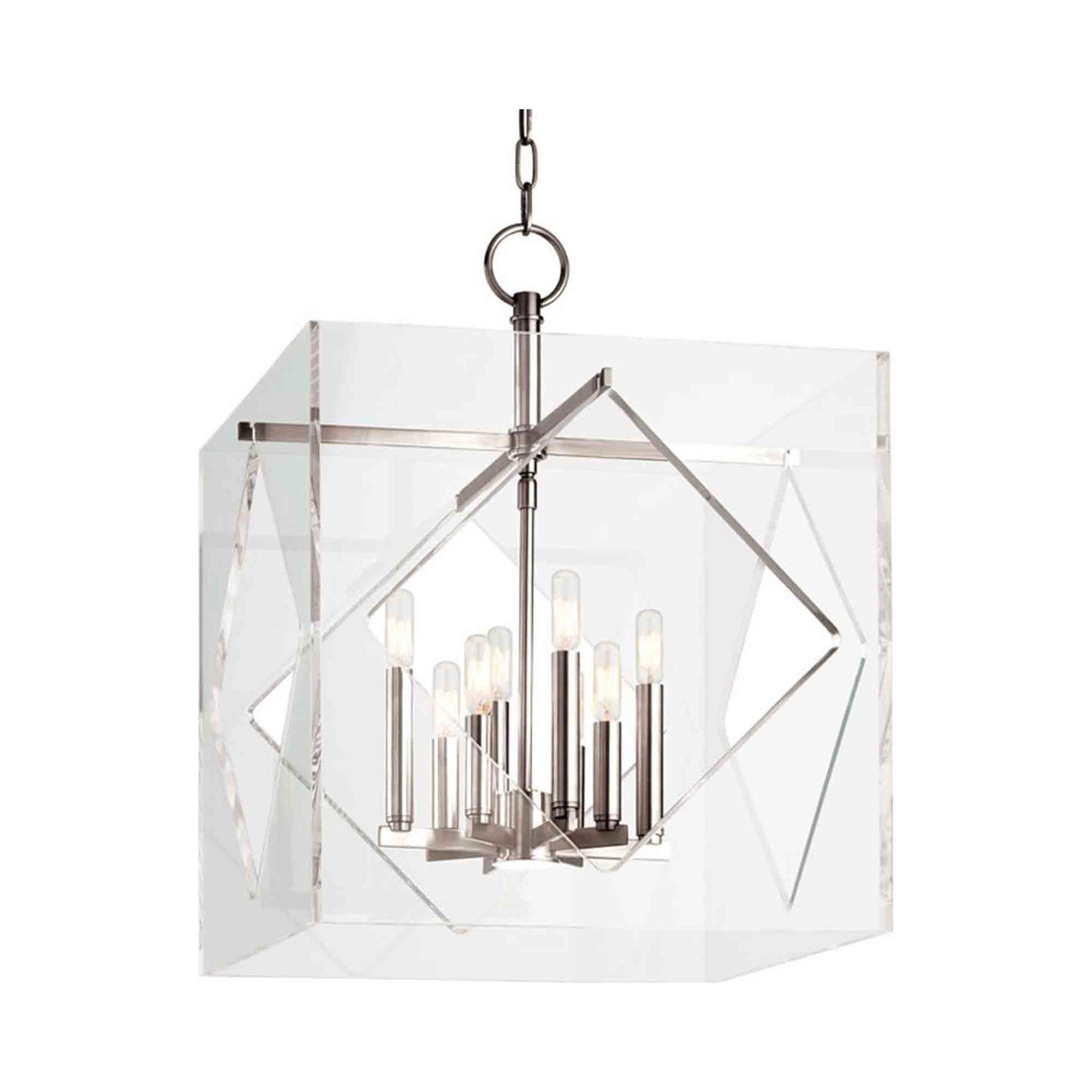 Travis Pendant Light in X-Large/Polished Nickel.