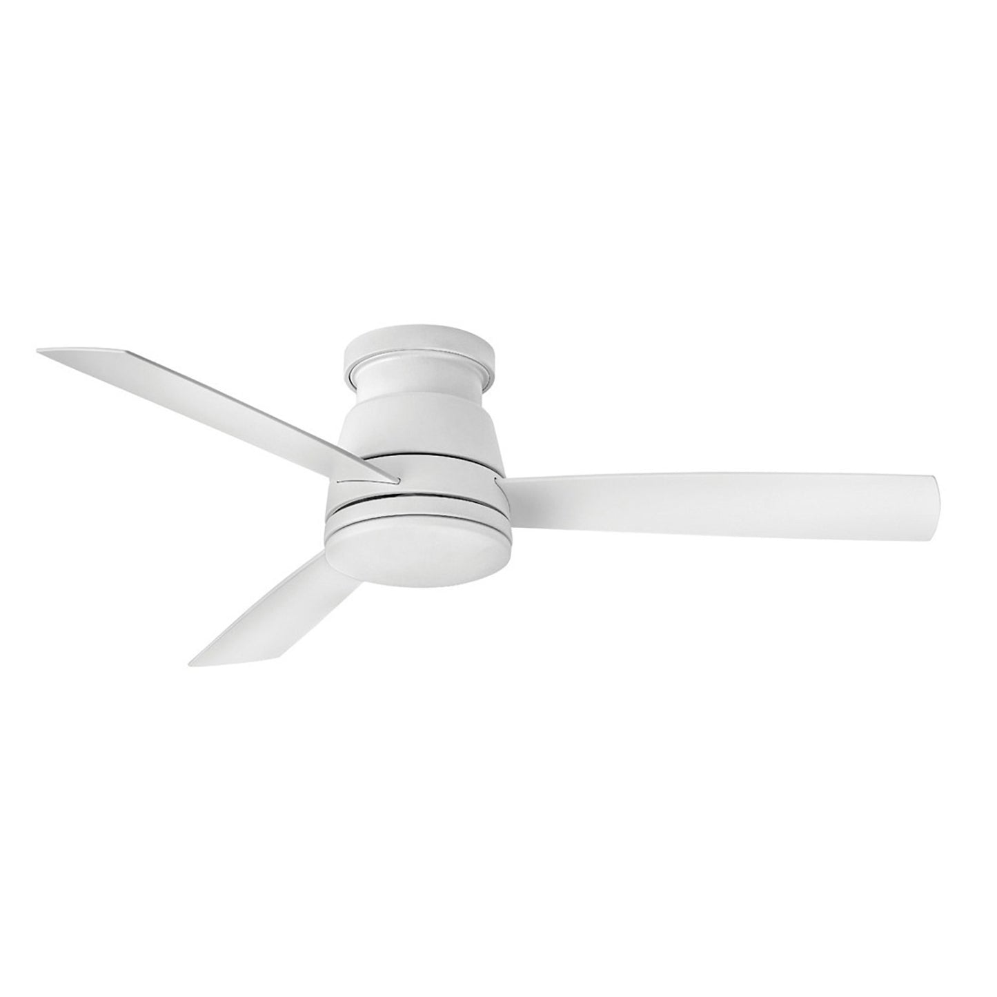 Trey LED Ceiling Fan in Matte White (52-Inch).