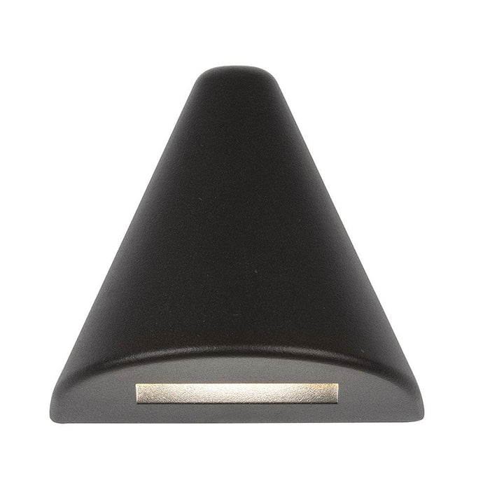 Triangle LED Deck and Patio Light in Black on Aluminum.