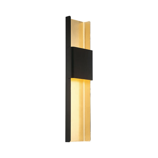 Tribeca LED Wall Light in Black and Gold.