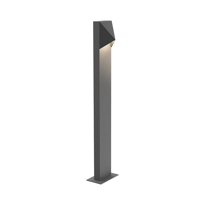 Triform Compact LED Bollard in Large/Single Light/Textured Gray.