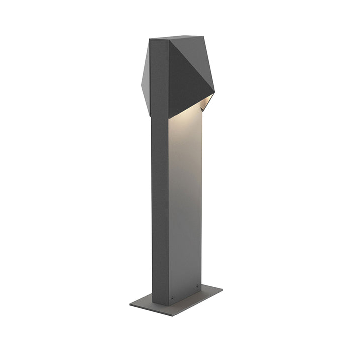 Triform Compact LED Bollard in Small/Double Light/Textured Gray.