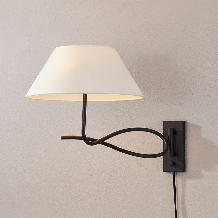 Alameda Plug-In Wall Light in Detail.
