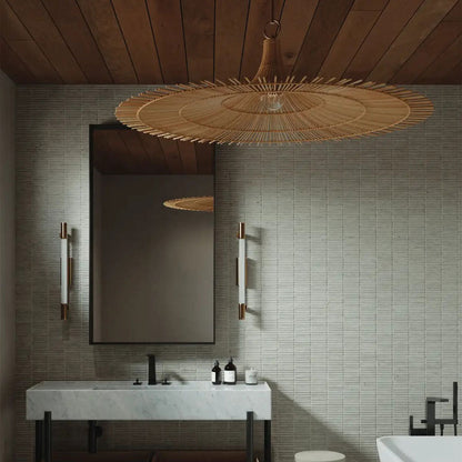 Costa Mesa Pendant Light in bathroom.