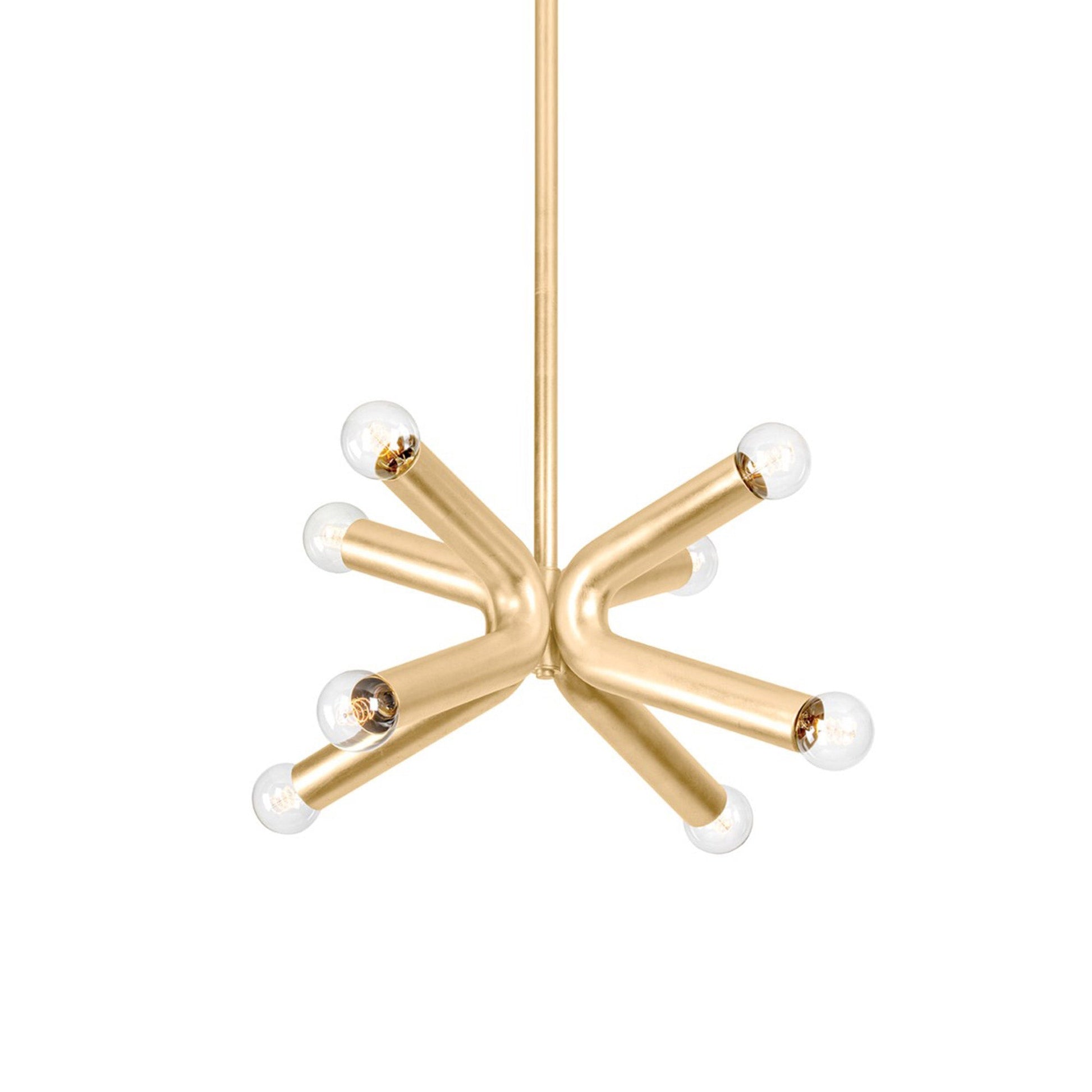 Dash Chandelier in Vintage Gold Leaf (8-Light).