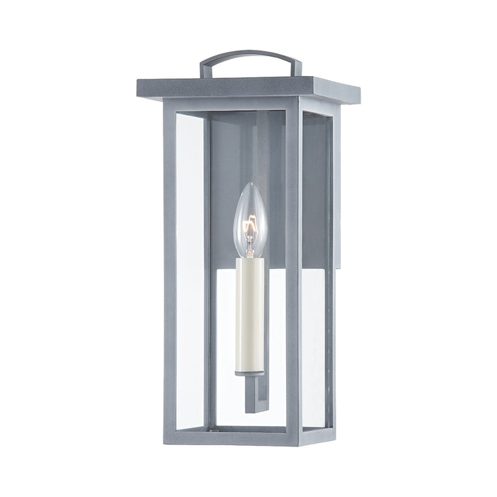Eden Outdoor Wall Light in Weathered Zinc (Small).