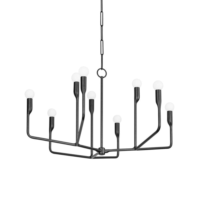 Norman Chandelier in Forged Iron (9-Light).