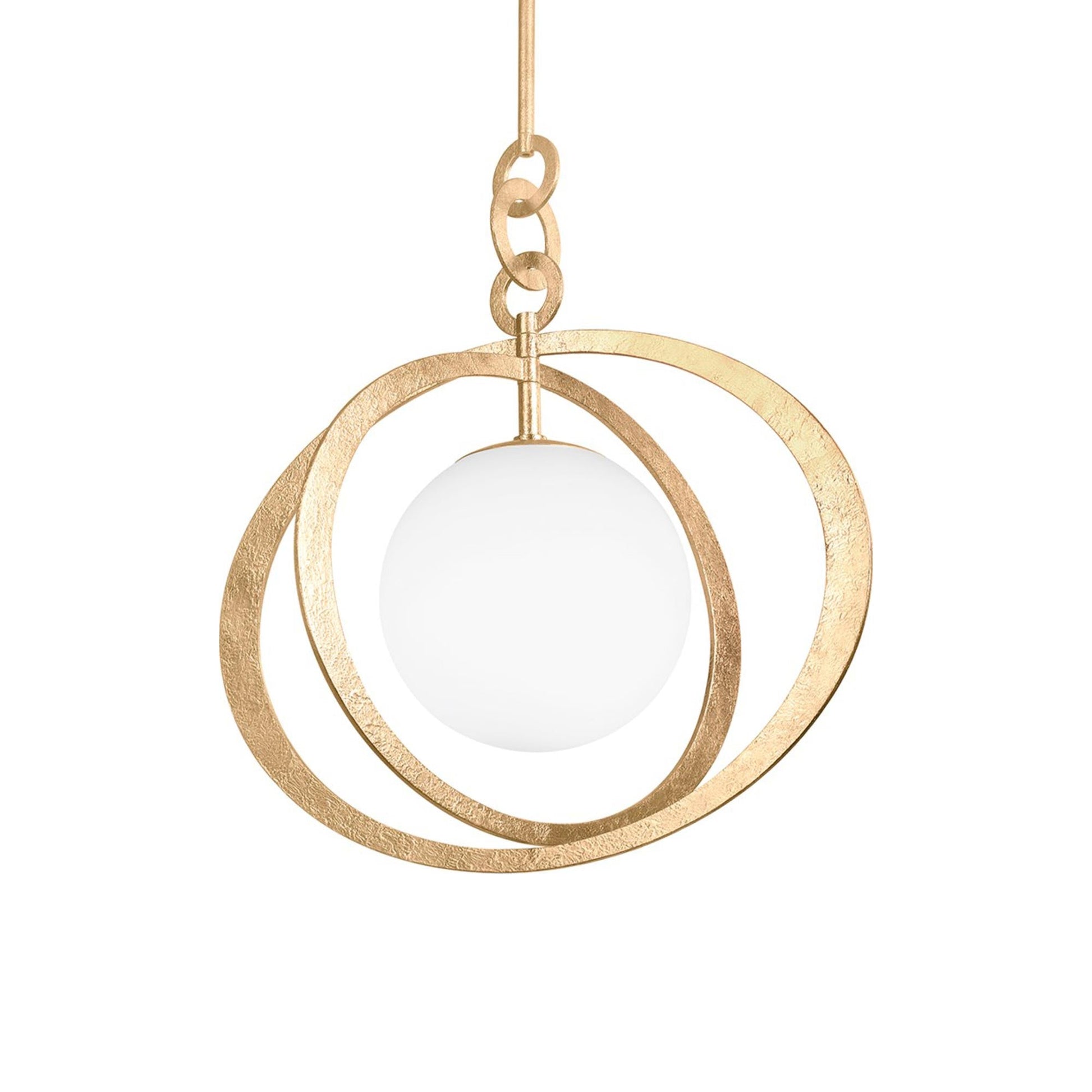 Olancha Pendant Light in Vintage Gold Leaf (Large).