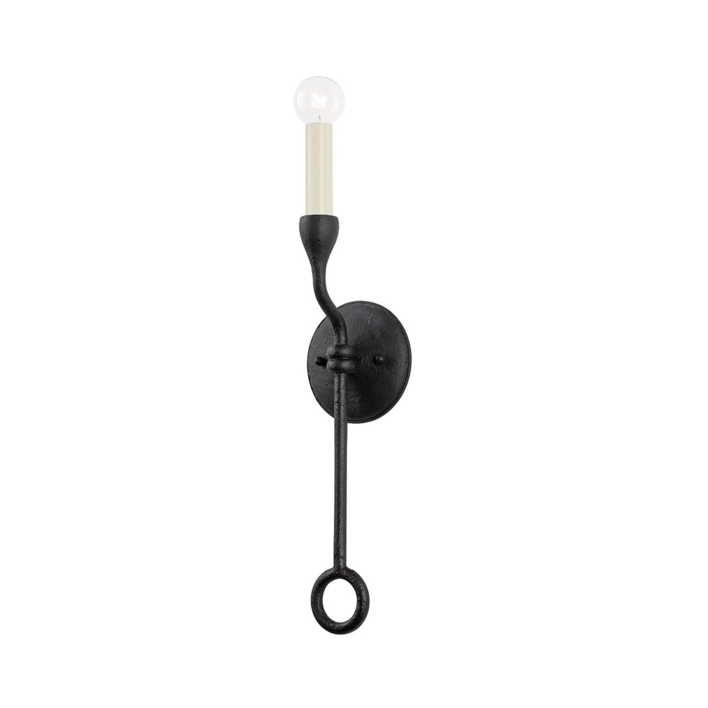 Orson Wall Light in Black Iron.