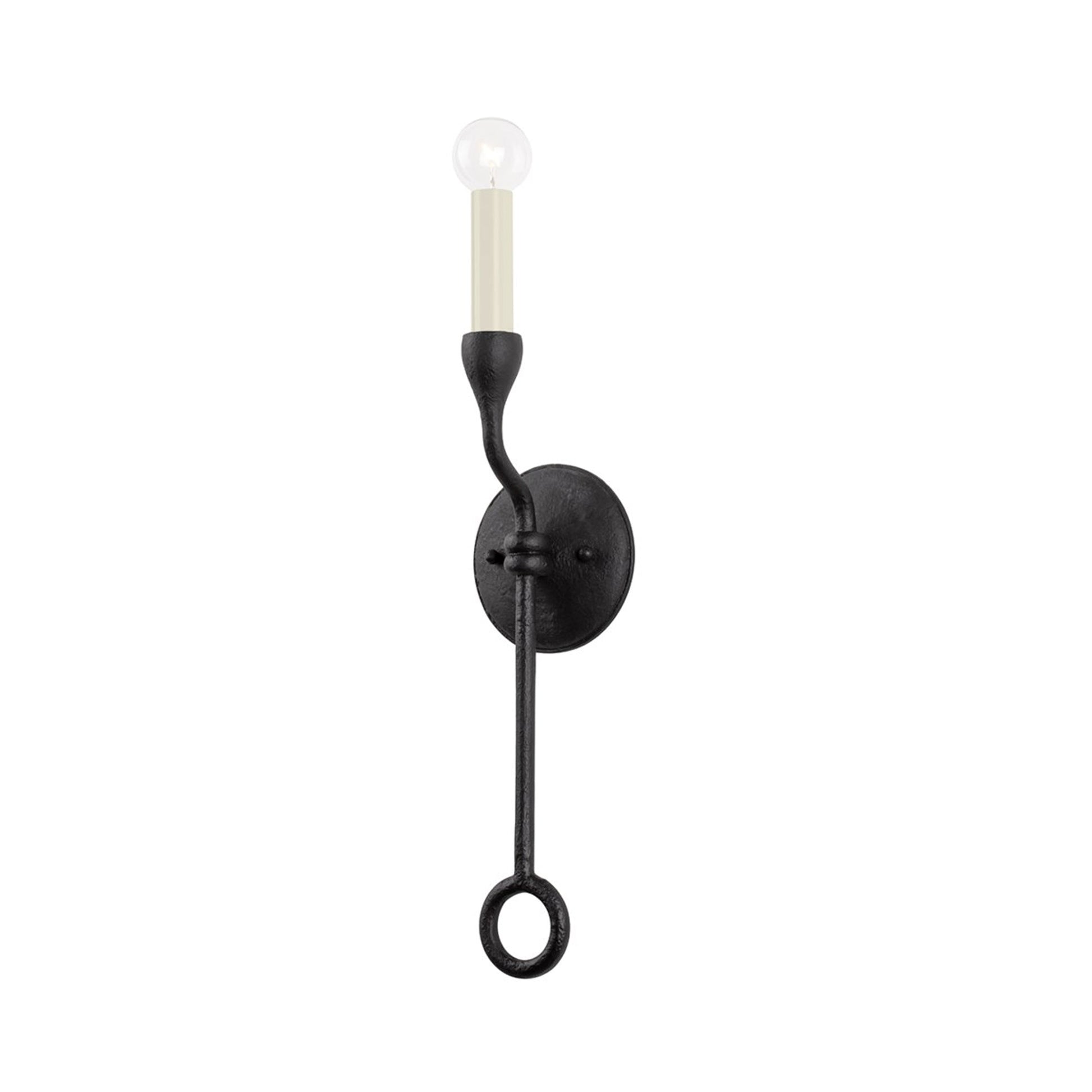Orson Wall Light in Black Iron.