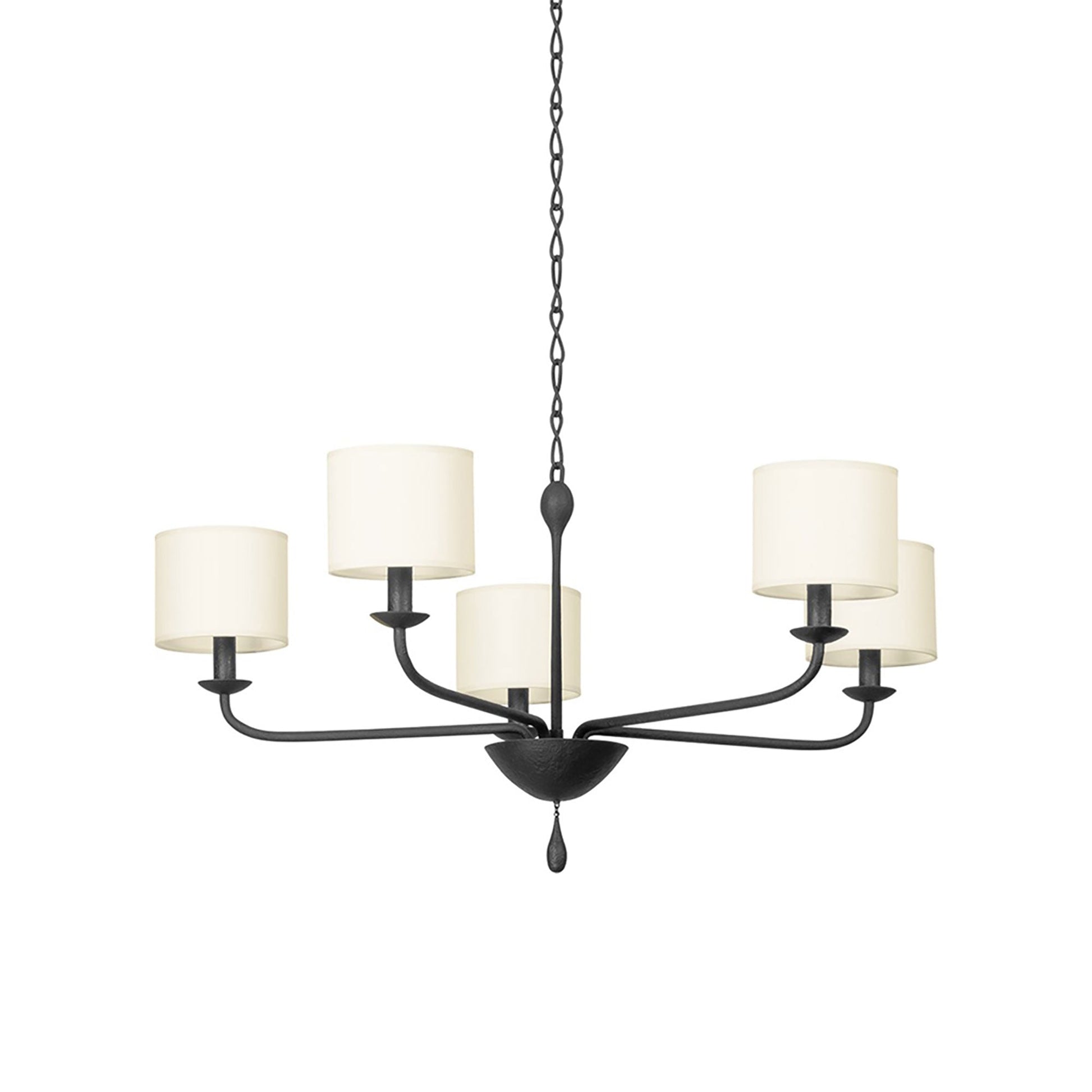 Osmond Chandelier in Black Iron (5-Light).