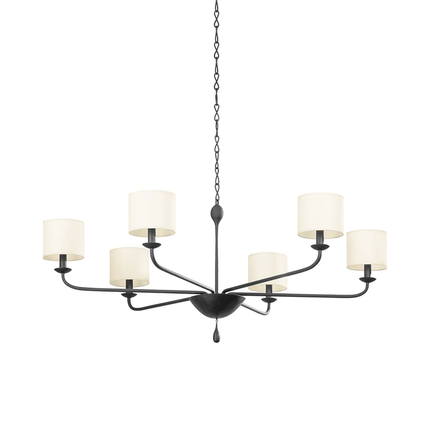 Osmond Chandelier in Black Iron (6-Light).