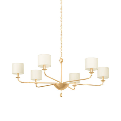 Osmond Chandelier in Vintage Gold (6-Light).