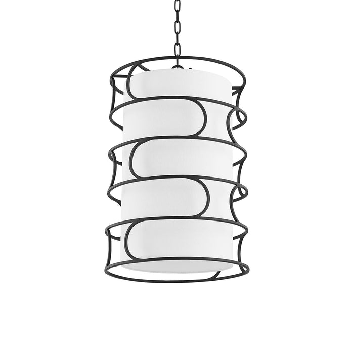 Reedley Pendant Light in Forged Iron (4-Light).