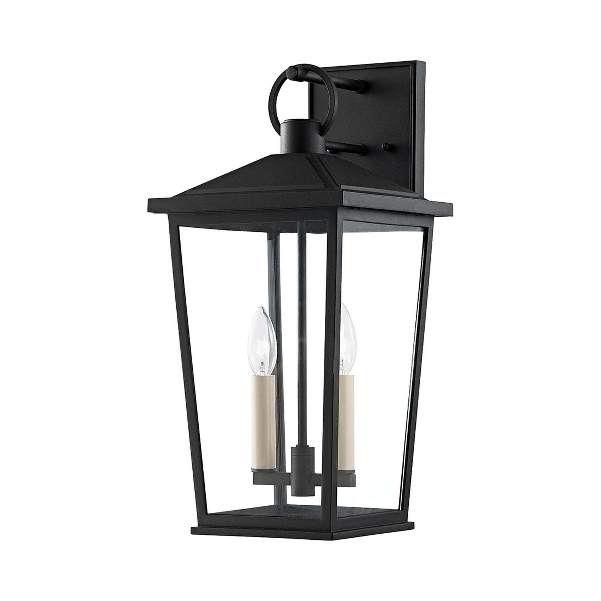 Soren Outdoor Wall Light in Texture Black (2-Light).