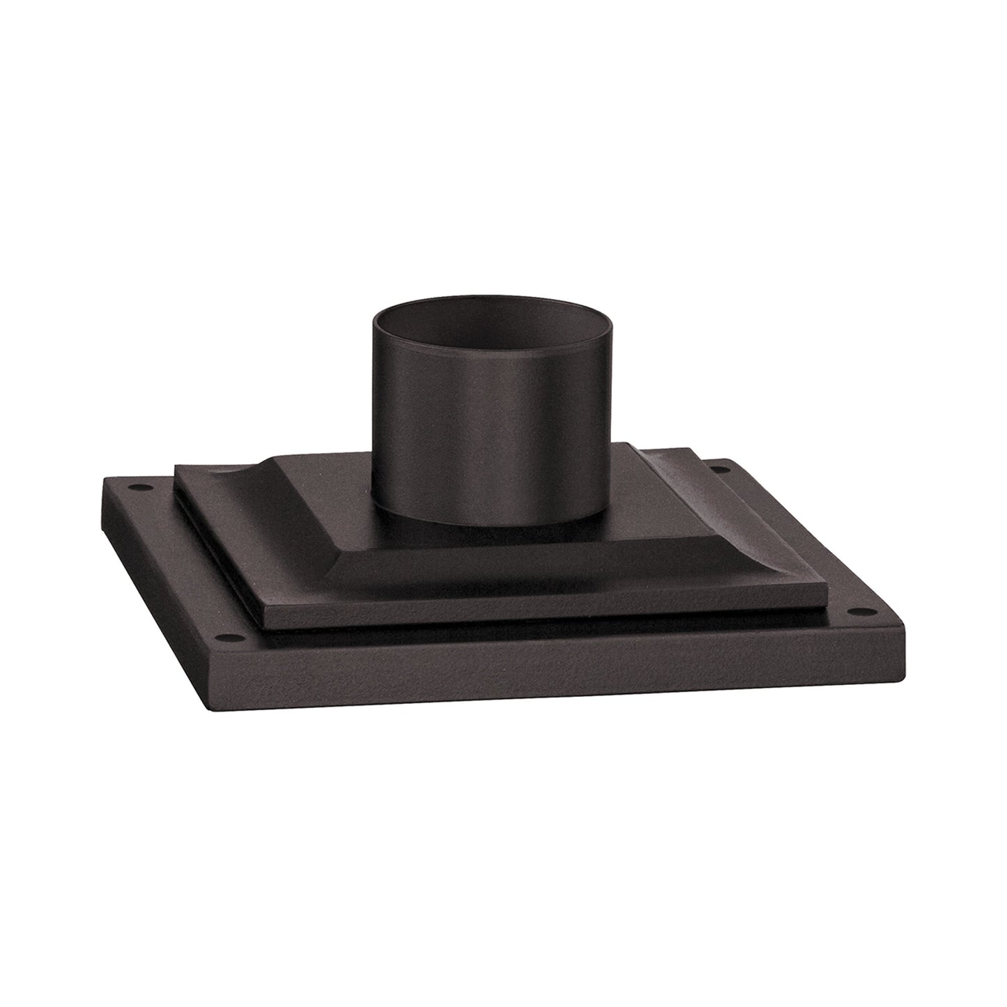 Square Outdoor Pier Mount in Textured Bronze (Square).