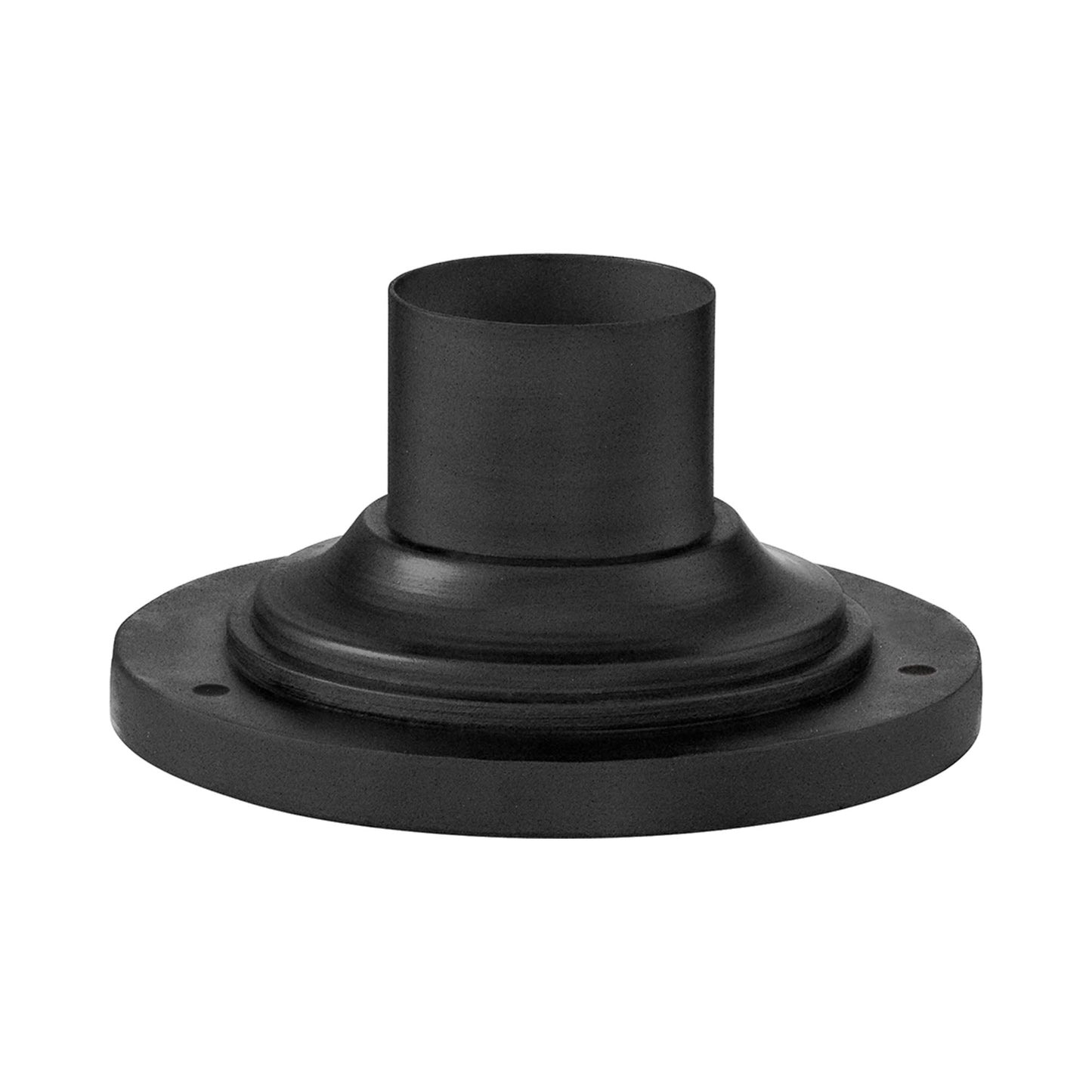 Square Outdoor Pier Mount in Textured Black (Round).