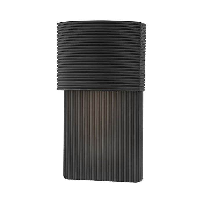 Tempe Outdoor Wall Light in Soft Black (Small).