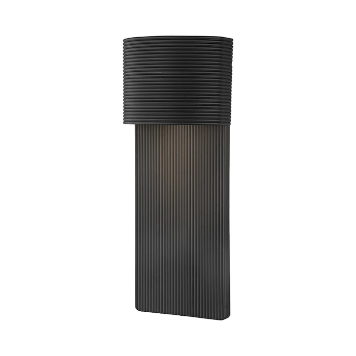 Tempe Outdoor Wall Light in Soft Black (Large).
