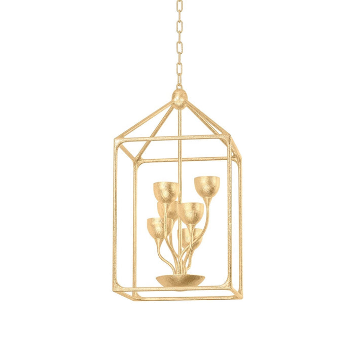 Westwood Pendant Light in Vintage Gold Leaf (8-Light).