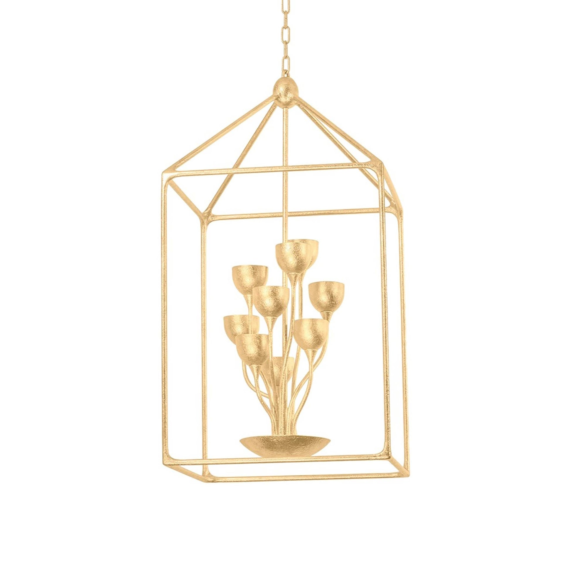 Westwood Pendant Light in Vintage Gold Leaf (12-Light).