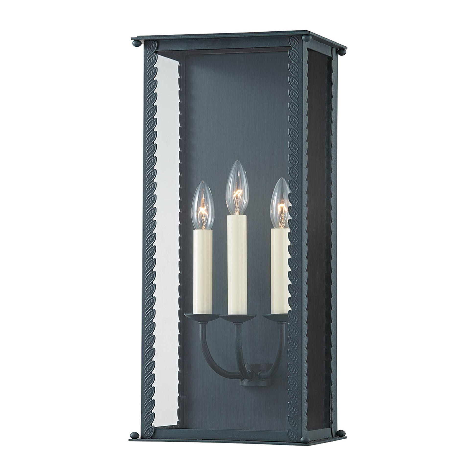 Zuma Outdoor Wall Light in Verdigris (3-Light).