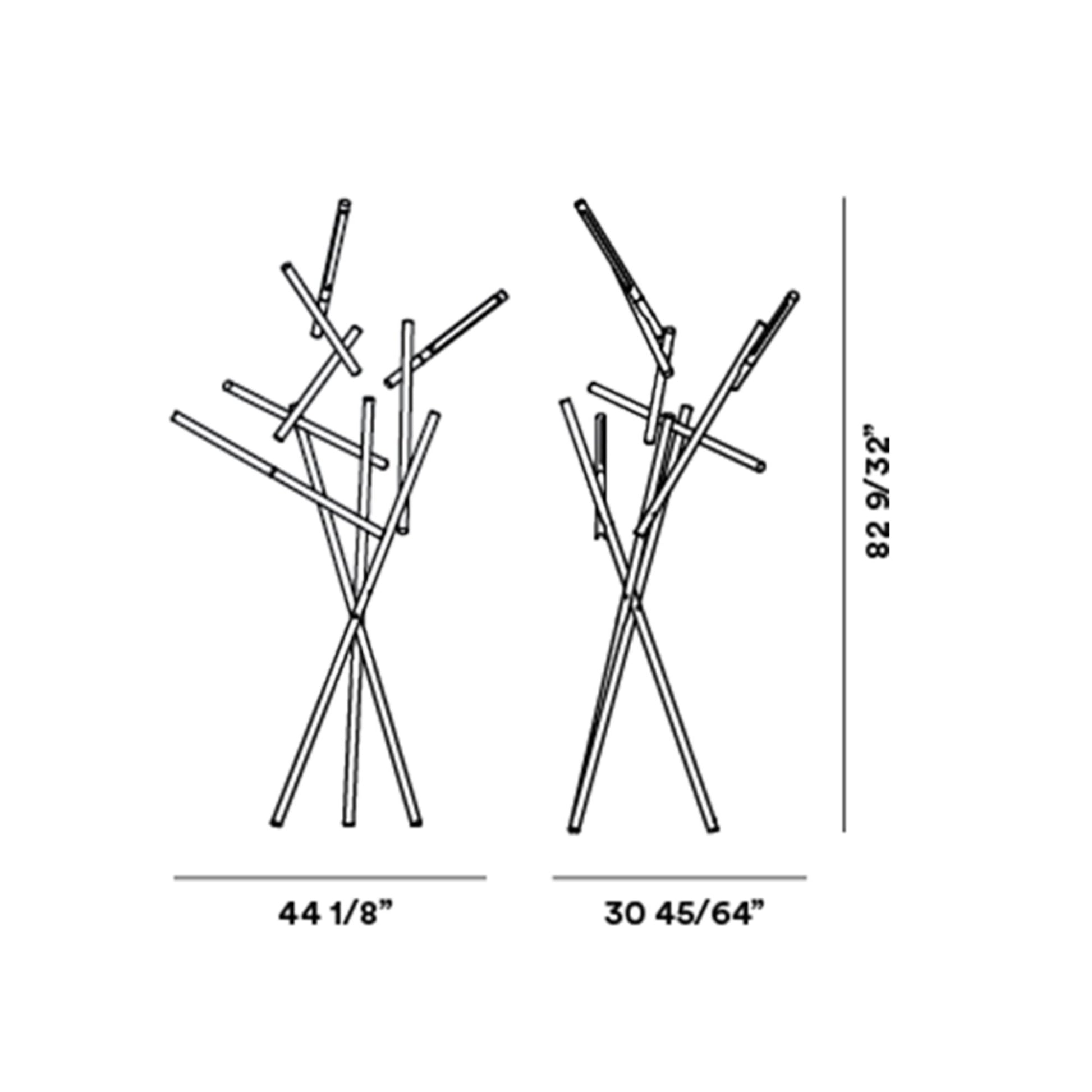 Tuareg LED Floor Lamp - line drawing.