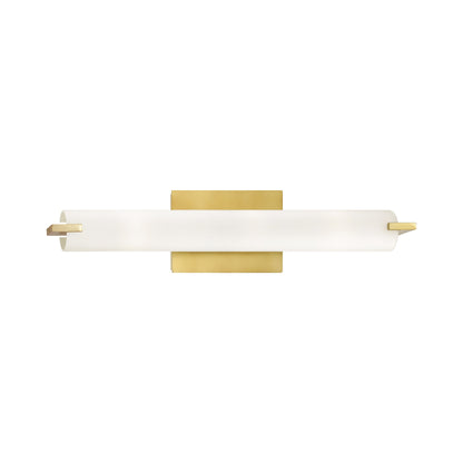 Tube Bath Vanity Light in Honey Gold (3-Light).