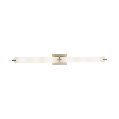 Tube Bath Vanity Light in Brushed Nickel (6-Light).