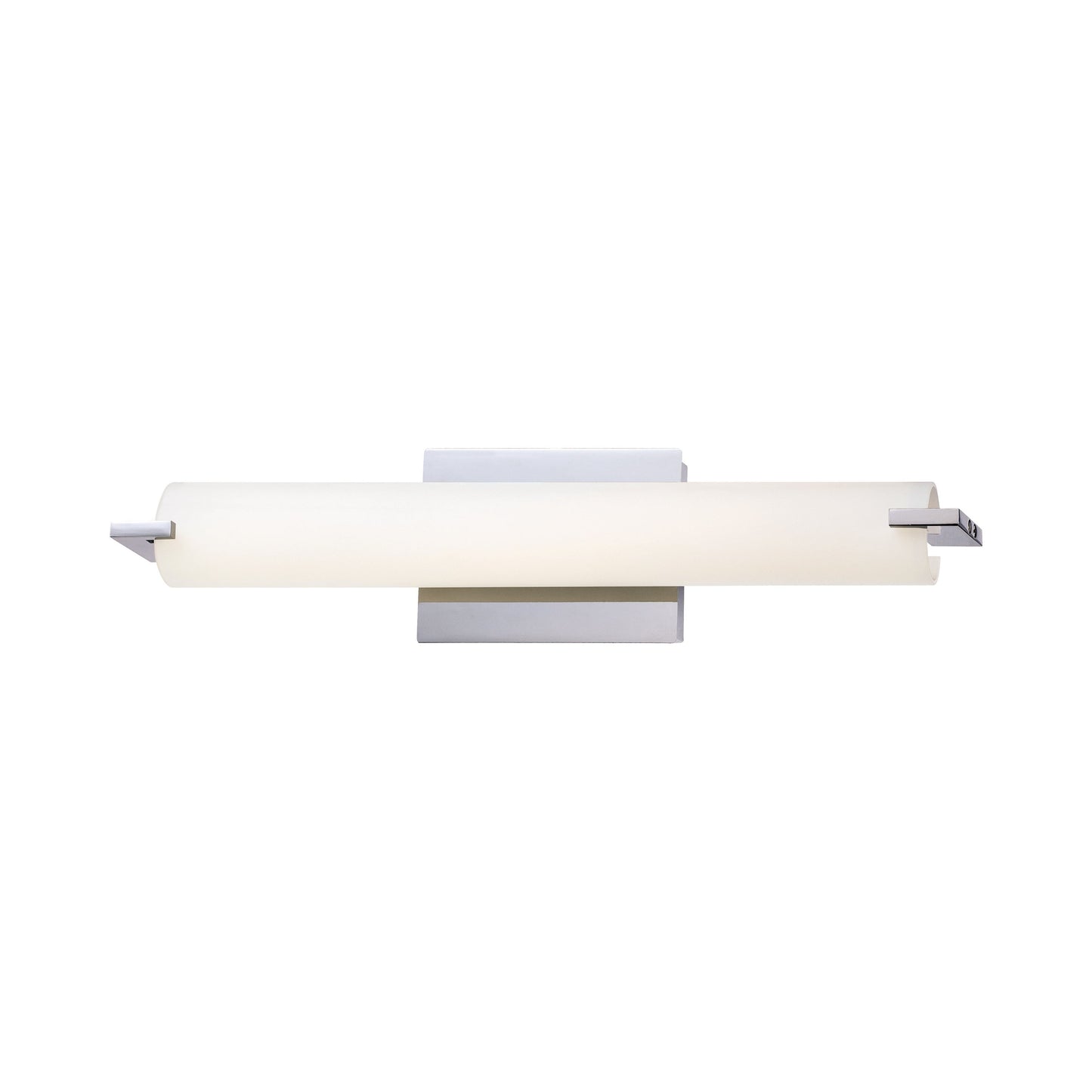 Tube LED Bath Vanity Light in Chrome (Small/1-Light).