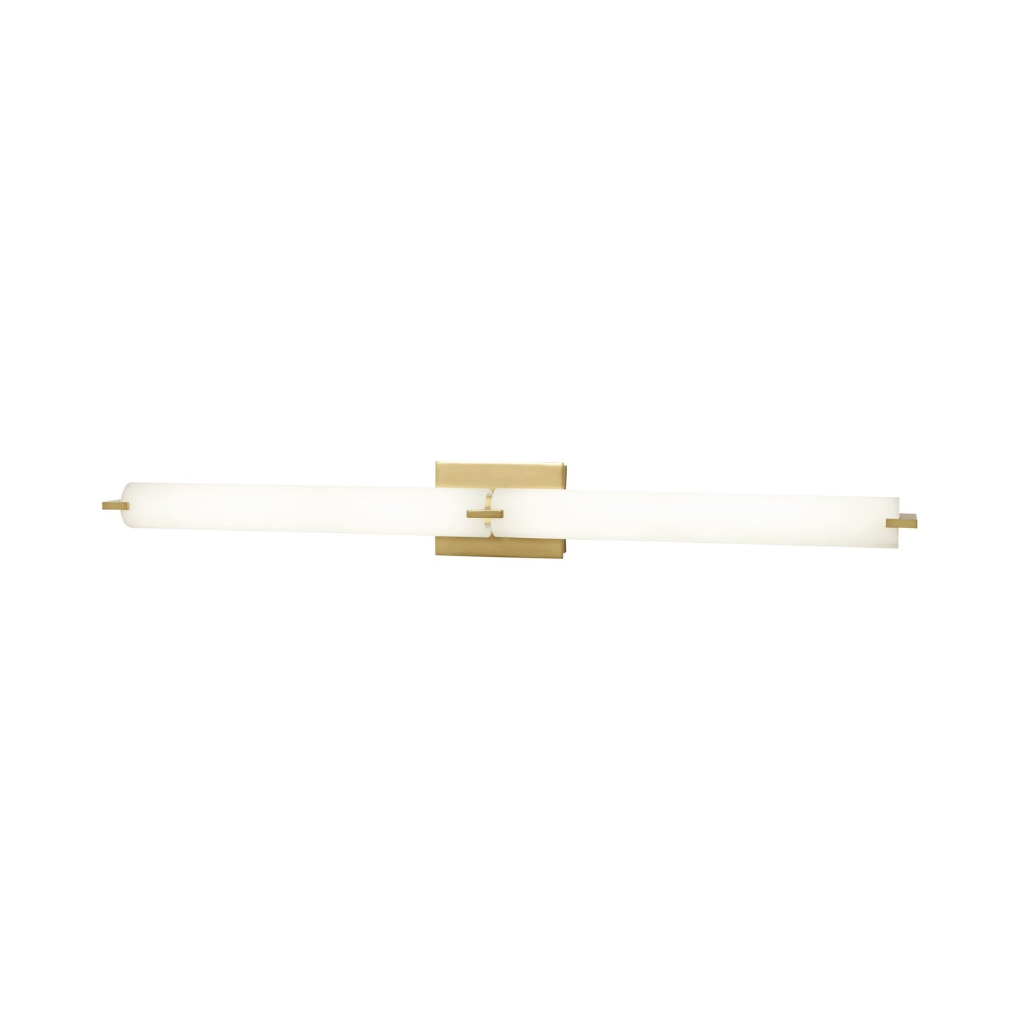 Tube LED Bath Vanity Light in Honey Gold(Large/2-Light).